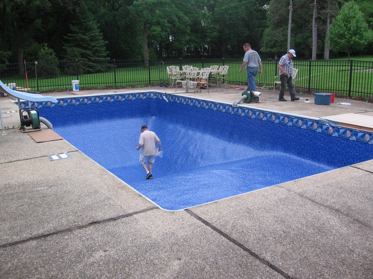 New Liner Install – Accurate Pool Service