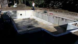 Customer pool renovation start